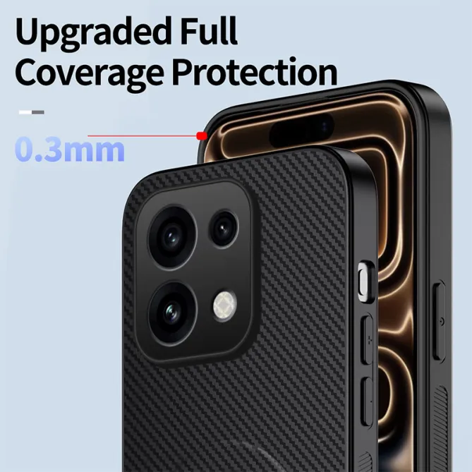 Coque OPPO Reno16 F/FS Fibre de Carbone Magnétique avec Support Violet - photo 26