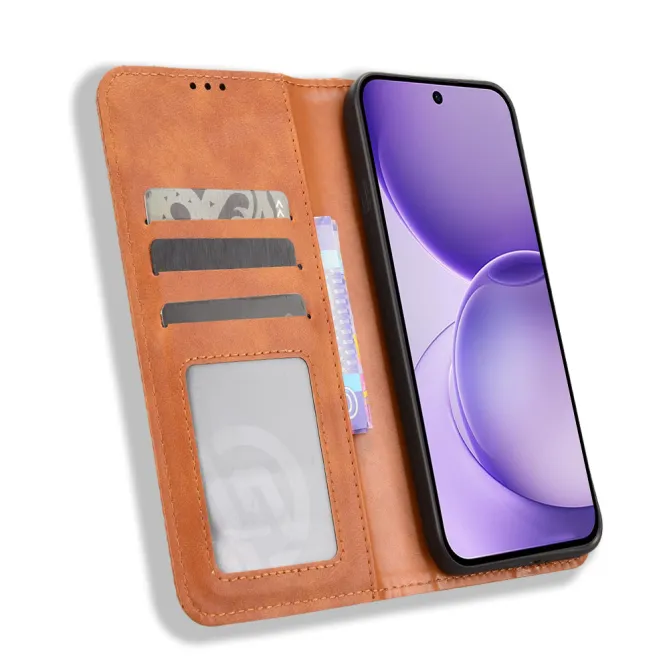 Étui Oppo Reno16 FS/F Le Cirénius Style Cuir Marron Clair - photo 15