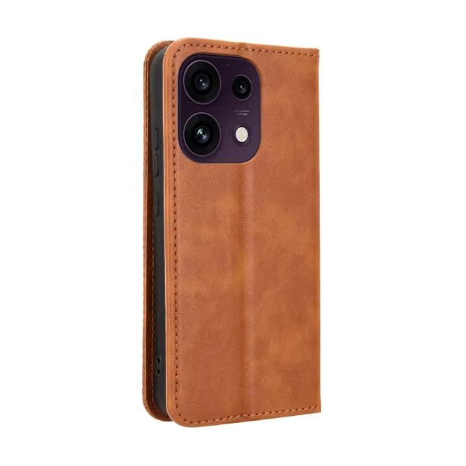 Étui Oppo Reno16 FS/F Le Cirénius Style Cuir Marron Clair - photo 17