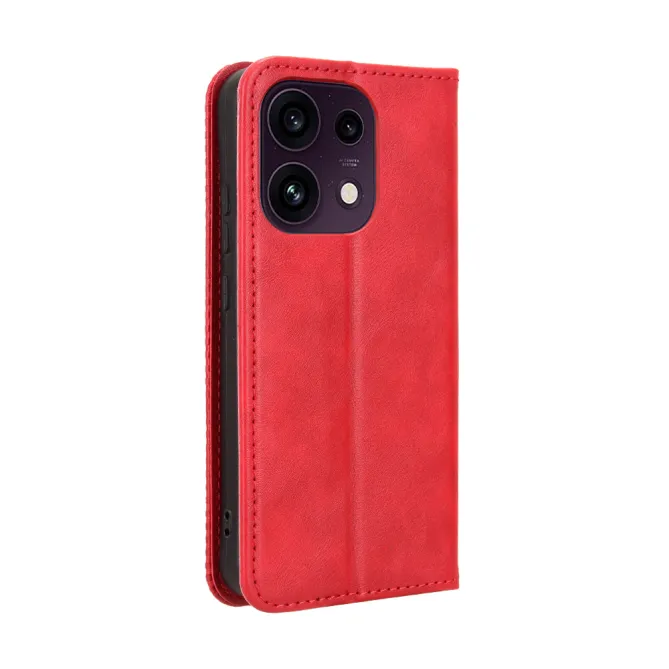 Étui Oppo Reno16 FS/F Le Cirénius Style Cuir Rouge - photo 35
