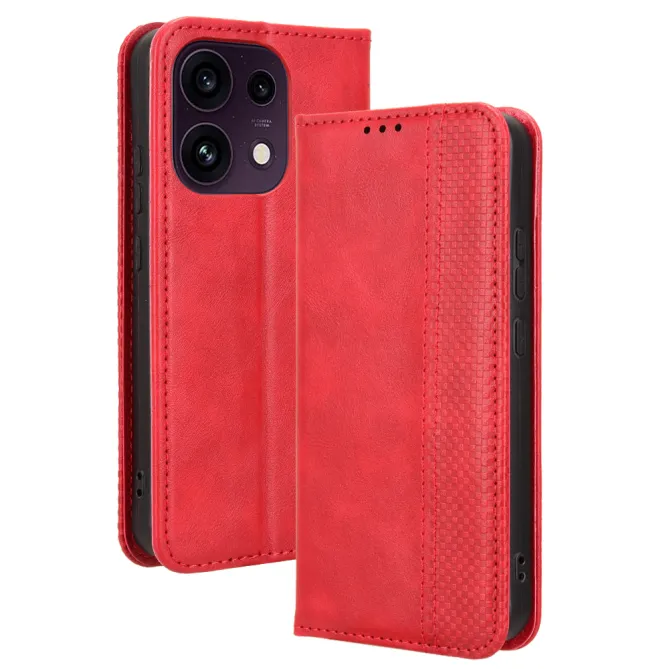 Étui Oppo Reno16 FS/F Le Cirénius Style Cuir Rouge - photo 36