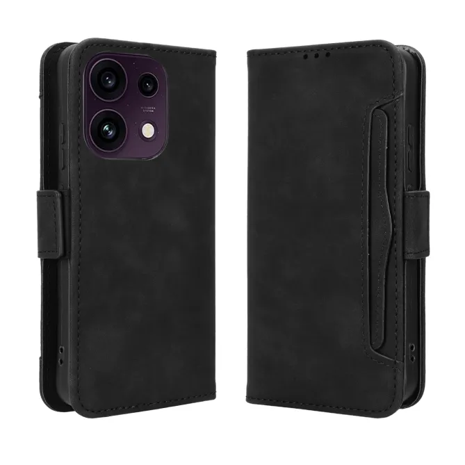 Housse Oppo Reno16 FS/F premium avec porte cartes Noir