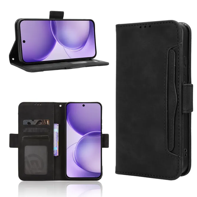 Housse Oppo Reno16 FS/F premium avec porte cartes Noir - photo 8