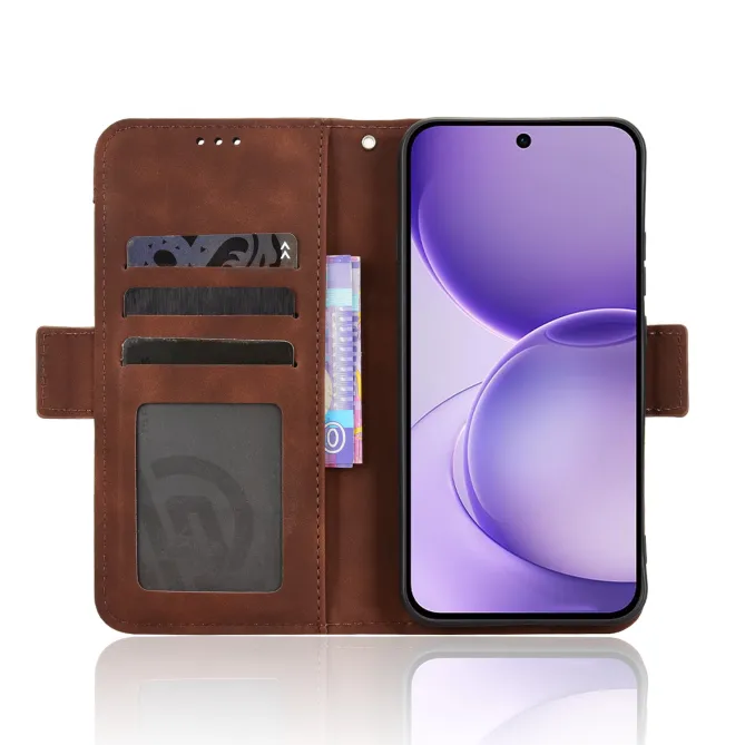 Housse Oppo Reno16 FS/F premium avec porte cartes Marron - photo 13