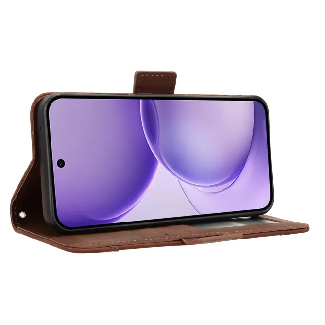 Housse Oppo Reno16 FS/F premium avec porte cartes Marron - photo 14