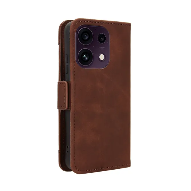 Housse Oppo Reno16 FS/F premium avec porte cartes Marron - photo 15