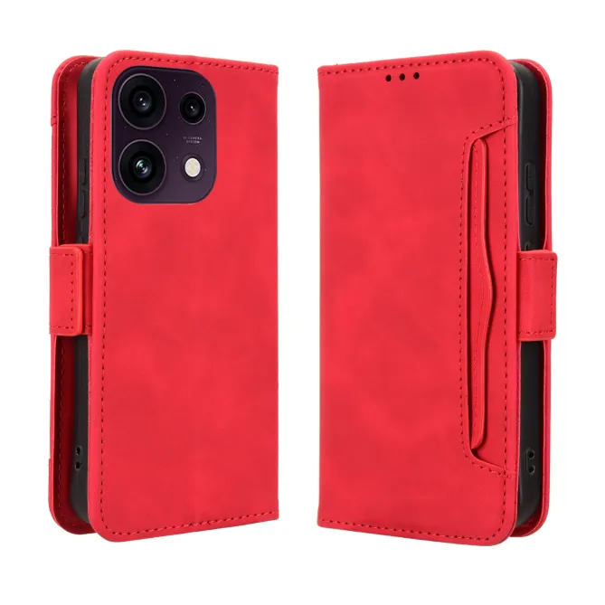 Housse Oppo Reno16 FS/F premium avec porte cartes Rouge - photo 33