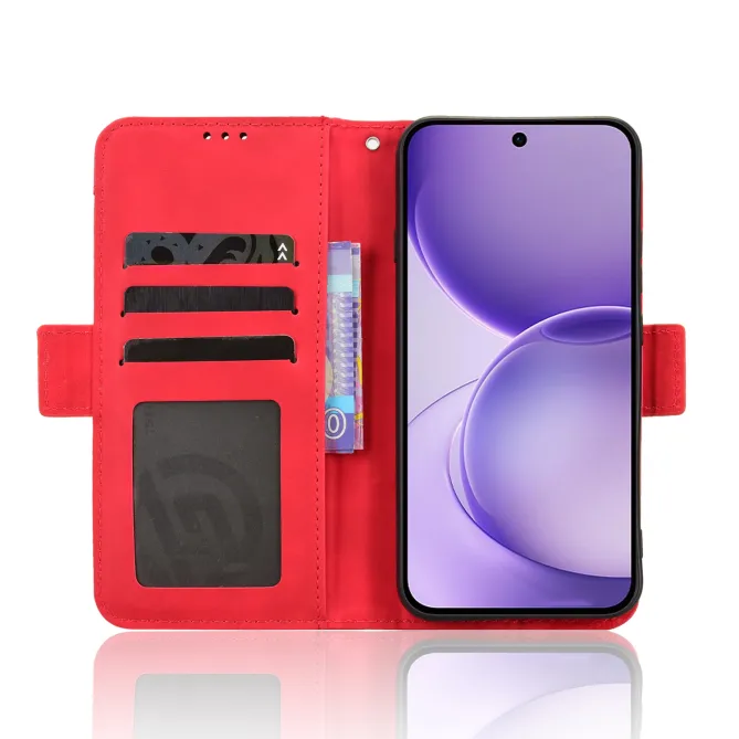 Housse Oppo Reno16 FS/F premium avec porte cartes Rouge - photo 37