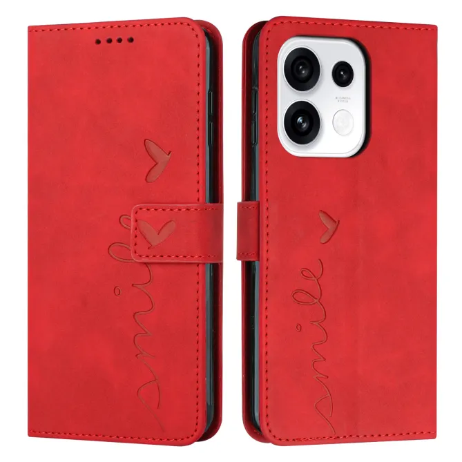 Housse Oppo Reno16 FS/F Smile Lines Rouge - photo 11