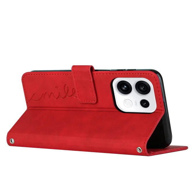 Housse Oppo Reno16 FS/F Smile Lines Rouge - photo 12