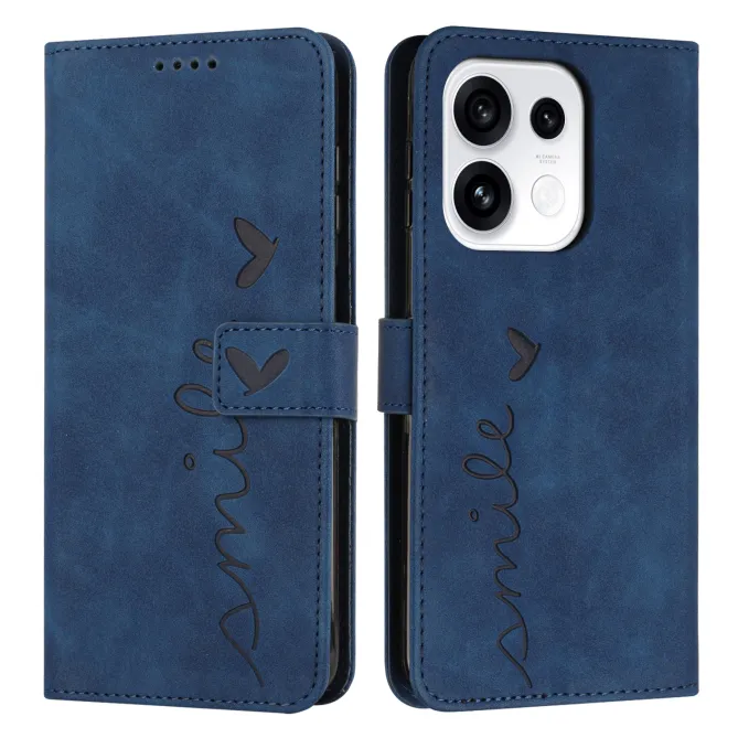 Housse Oppo Reno16 FS/F Smile Lines Bleu Foncé - photo 21