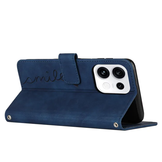 Housse Oppo Reno16 FS/F Smile Lines Bleu Foncé - photo 22