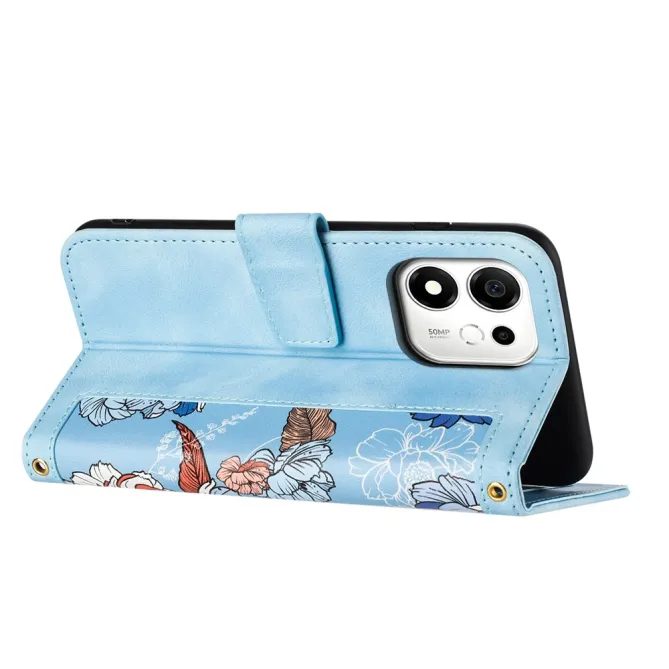 Housse Honor 600 Smart fleurie avec dragonne - photo 2