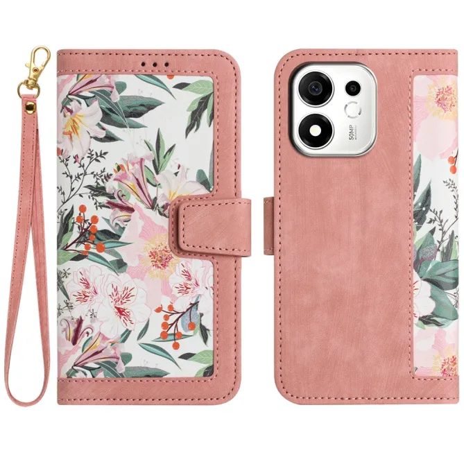 Housse Honor 600 Smart Anaïs florale avec dragonne
