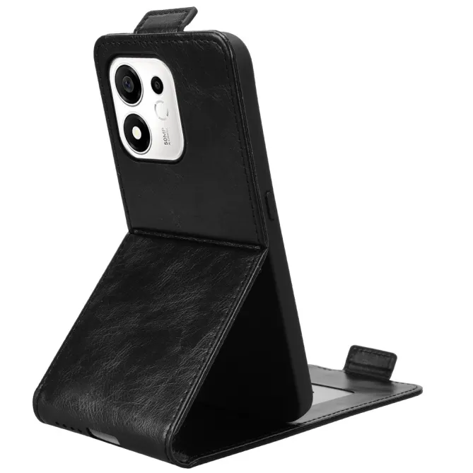 Housse Honor 600 Smart Effet Cuir Clapet Vertical avec Porte-Cartes Noir - photo 3