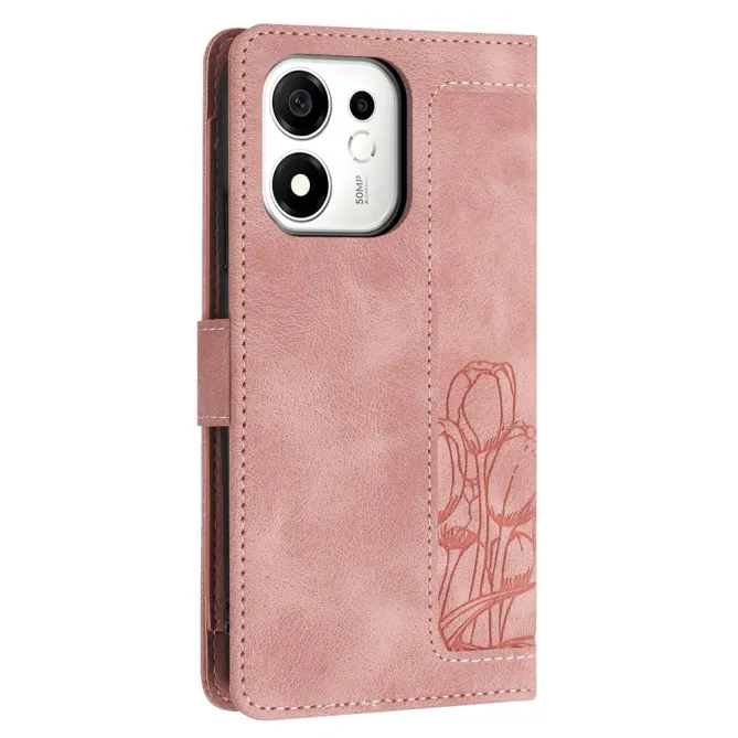 Housse Honor 600 Smart tulipes avec 5 porte-cartes Or Rose - photo 16