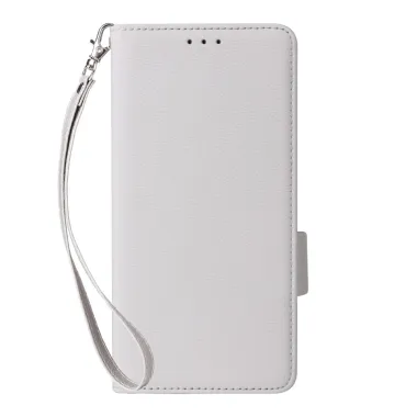 Housse Honor 600 Smart grain litchi porte-cartes avec dragonne Blanc - photo 7