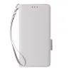 Housse Honor 600 Smart grain litchi porte-cartes avec dragonne Blanc - photo 7