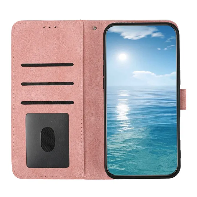 Housse Honor 600 Smart papillons et fleurs avec dragonne Or Rose - photo 2