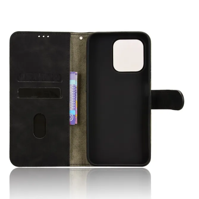 Housse Honor 600 Smart soft touch à rabat porte-cartes Noir - photo 4