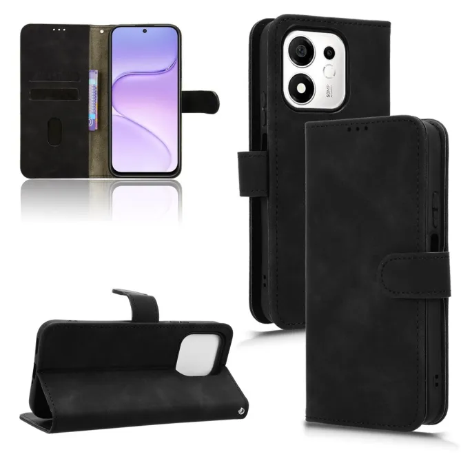 Housse Honor 600 Smart soft touch à rabat porte-cartes Noir - photo 7