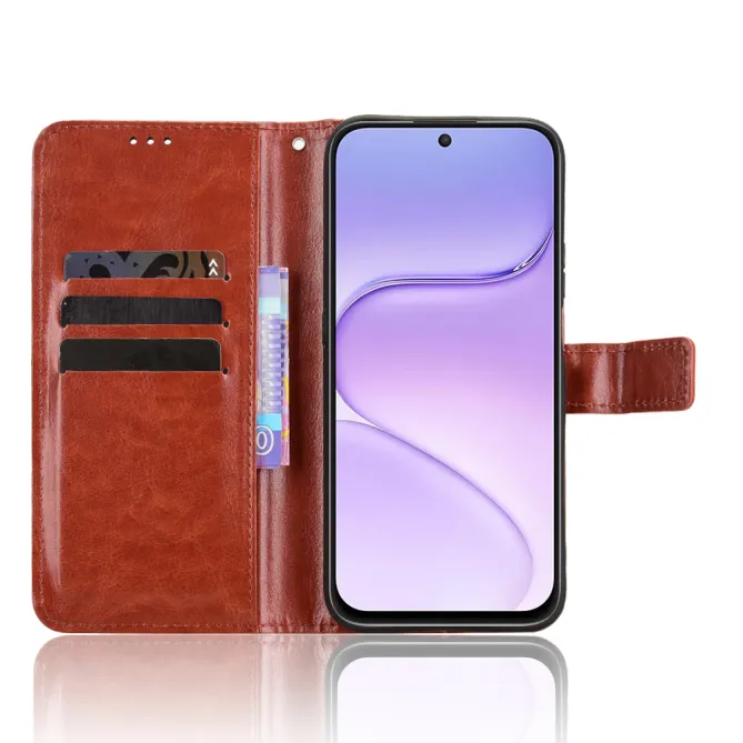 Housse Honor 600 Smart Portefeuille Effet Cuir Patiné Marron - photo 13