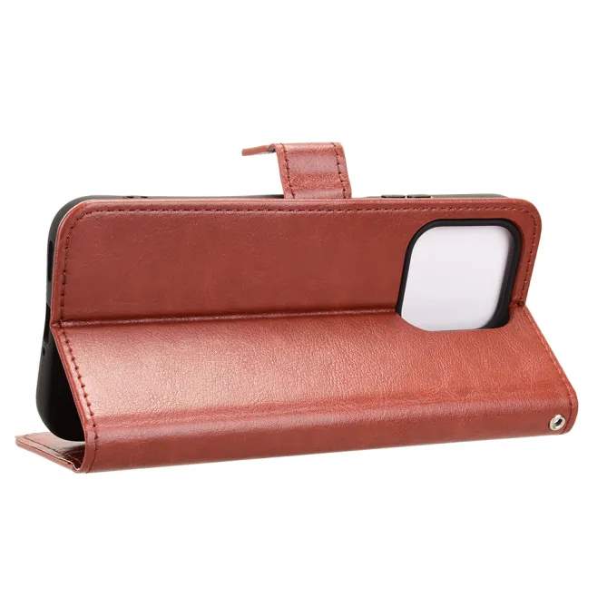 Housse Honor 600 Smart Portefeuille Effet Cuir Patiné Marron - photo 14