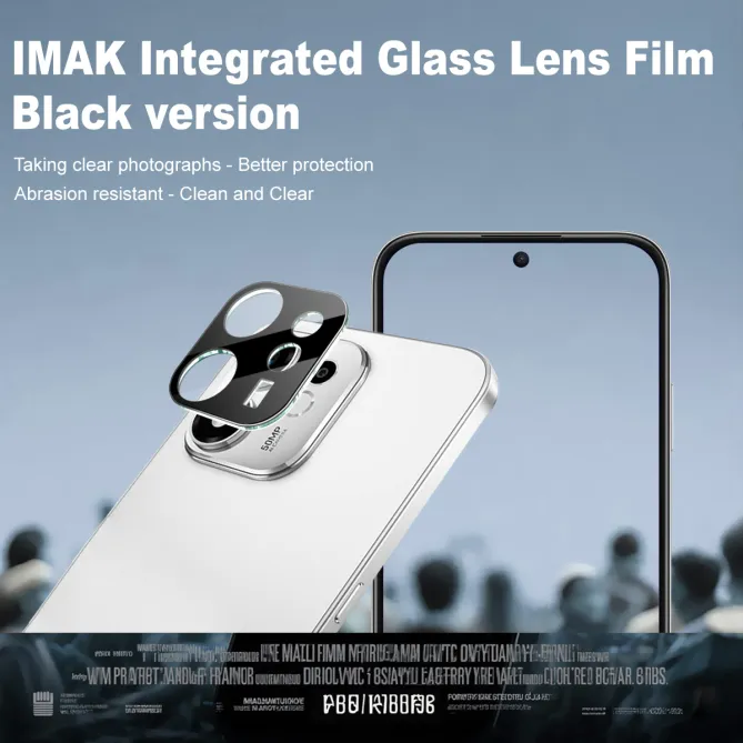 Protection objectifs Honor 600 Smart en verre trempé et acrylique noir - photo 3