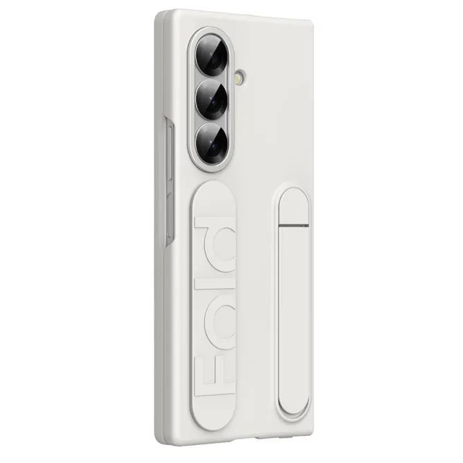 Coque Samsung Galaxy Z Fold8 Ultra avec sangle de maintien et anneau Blanc - photo 3