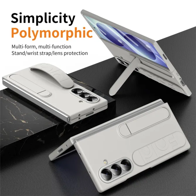 Coque Samsung Galaxy Z Fold8 Ultra avec sangle de maintien et anneau Blanc - photo 5