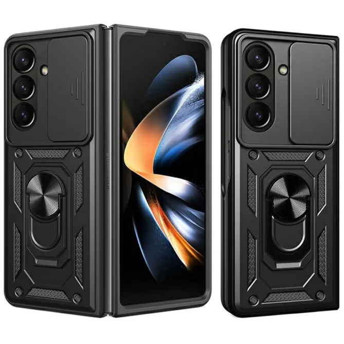 Coque Samsung Galaxy Z Fold8 Ultra cache caméra coulissant et béquille Noir