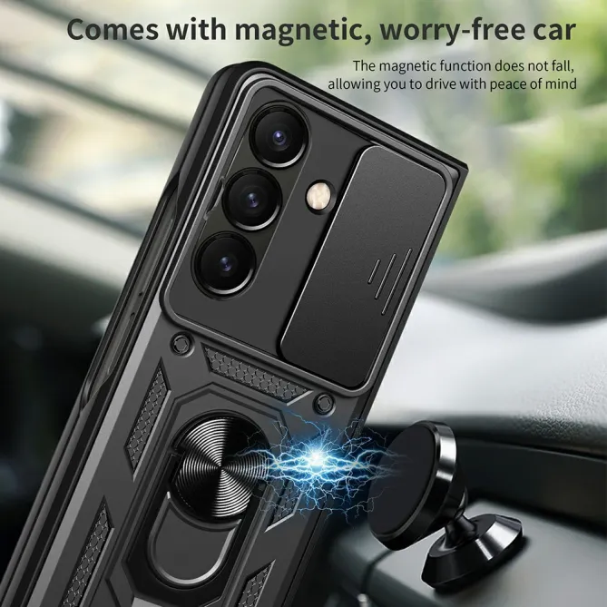 Coque Samsung Galaxy Z Fold8 Ultra cache caméra coulissant et béquille Noir - photo 3