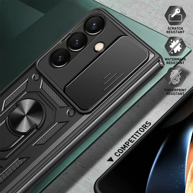 Coque Samsung Galaxy Z Fold8 Ultra cache caméra coulissant et béquille Noir - photo 4