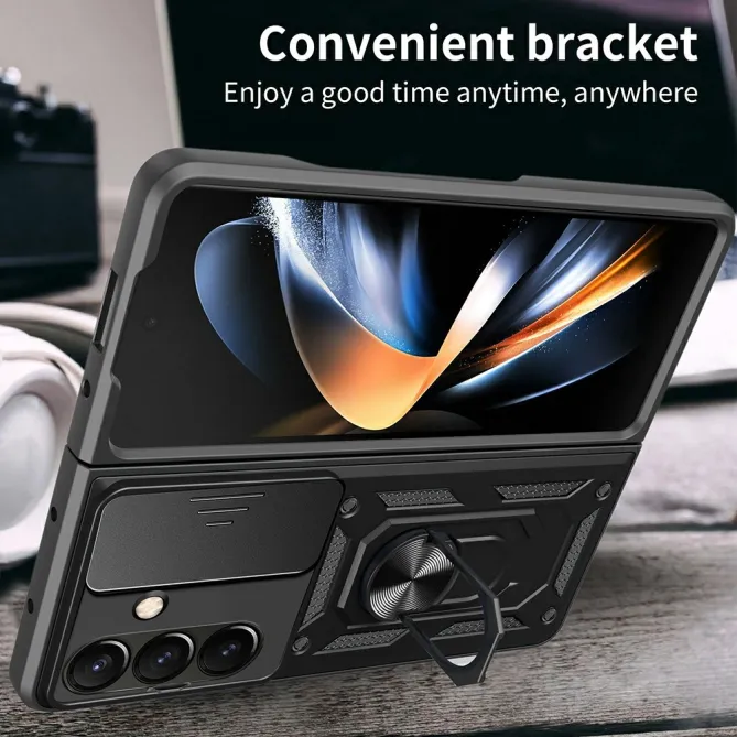 Coque Samsung Galaxy Z Fold8 Ultra cache caméra coulissant et béquille Noir - photo 6