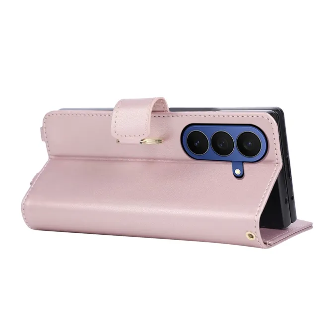 Housse Samsung Galaxy Z Fold8 Ultra matelassée avec pochette zippée Or Rose - photo 5