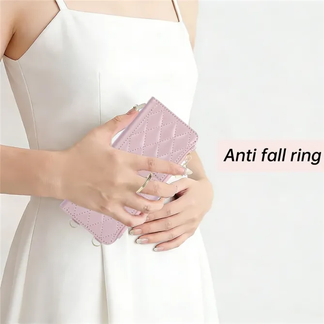 Housse Samsung Galaxy Z Fold8 Ultra matelassée avec pochette zippée Or Rose - photo 11
