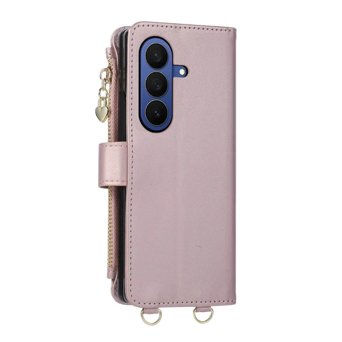 Housse Samsung Galaxy Z Fold8 Ultra matelassée avec pochette zippée Or Rose - photo 14
