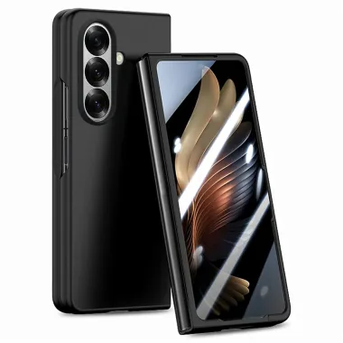 Coque Samsung Galaxy Z Fold8 Ultra soft touch avec verre externe intégré Noir - photo 2