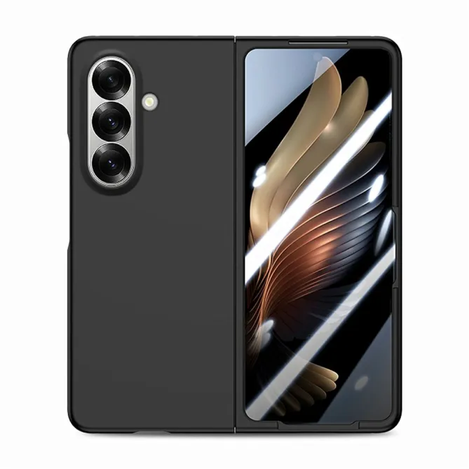Coque Samsung Galaxy Z Fold8 Ultra soft touch avec verre externe intégré Noir - photo 3