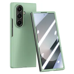 Coque Samsung Galaxy Z Fold8 Ultra avec fenêtre d'affichage et verre Vert clair