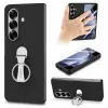 Coque Samsung Galaxy Z Fold8 Ultra anneau 360° avec verre intégré Noir