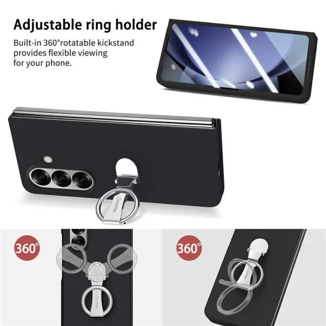 Coque Samsung Galaxy Z Fold8 Ultra anneau 360° avec verre intégré Noir - photo 14