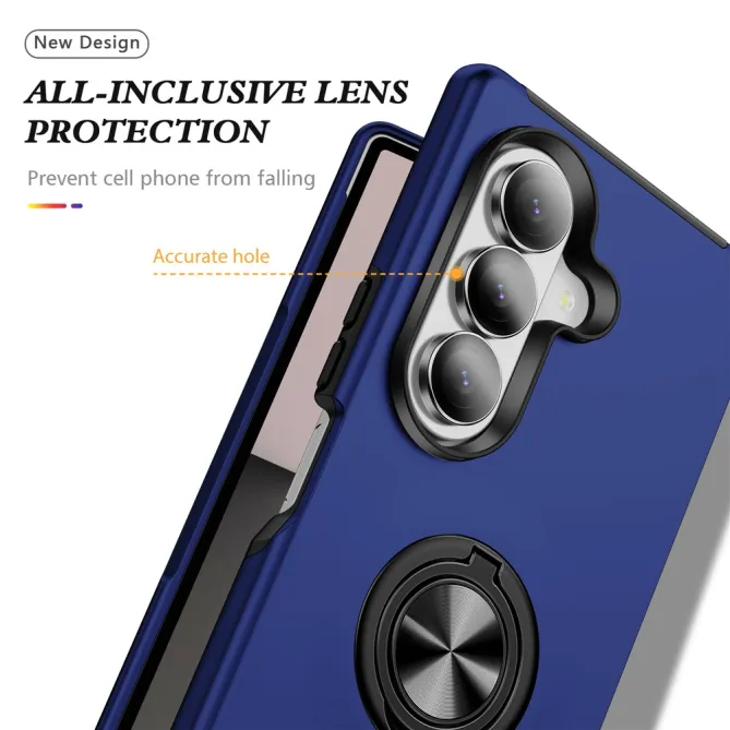 Coque Samsung Galaxy Z Fold8 Ultra avec anneau rotatif Bleu Foncé - photo 7