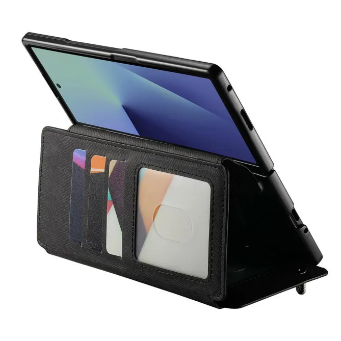 Étui Samsung Galaxy Z Fold8 Ultra portefeuille détachable 11 cartes Noir - photo 3