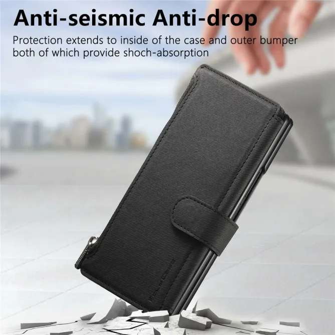 Étui Samsung Galaxy Z Fold8 Ultra portefeuille détachable 11 cartes Noir - photo 5