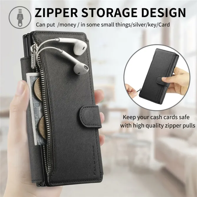 Étui Samsung Galaxy Z Fold8 Ultra portefeuille détachable 11 cartes Noir - photo 8