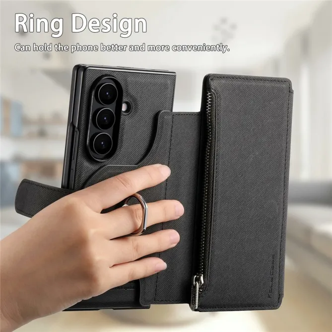 Étui Samsung Galaxy Z Fold8 Ultra portefeuille détachable 11 cartes Noir - photo 9