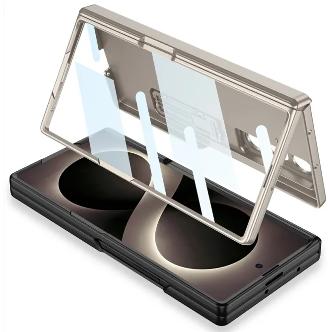 Coque Samsung Galaxy Z Fold8 Ultra verre HD avec charnière aimantée Gris chaud - photo 6