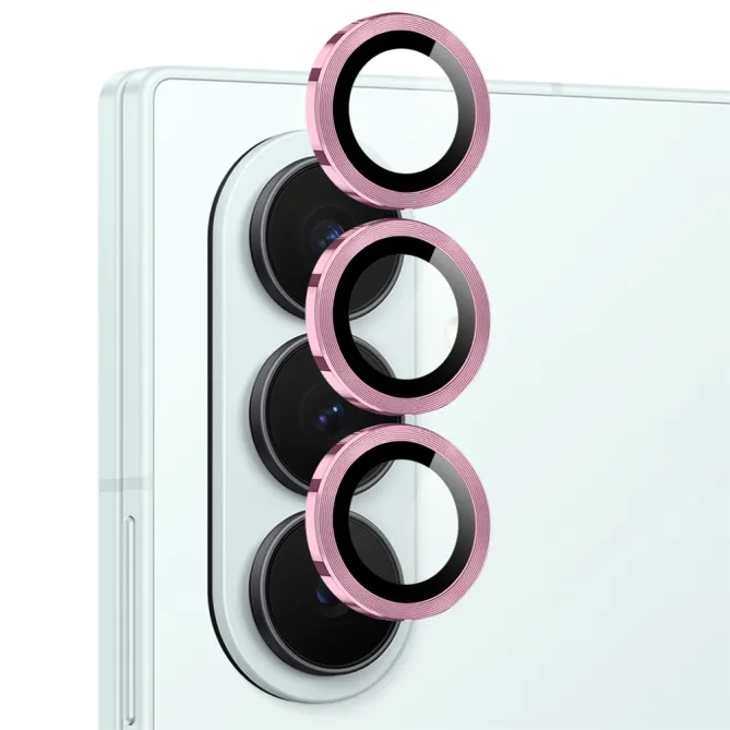 Anneaux objectifs Samsung Galaxy Z Fold8 Ultra stries CD aluminium Or Rose - photo 2