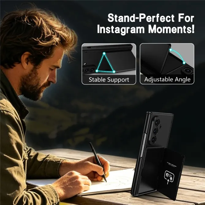 Coque Samsung Galaxy Z Fold8 Ultra porte-cartes avec stylet et verre Noir - photo 8